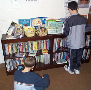 A classroom library with variety.... and time to explore and read